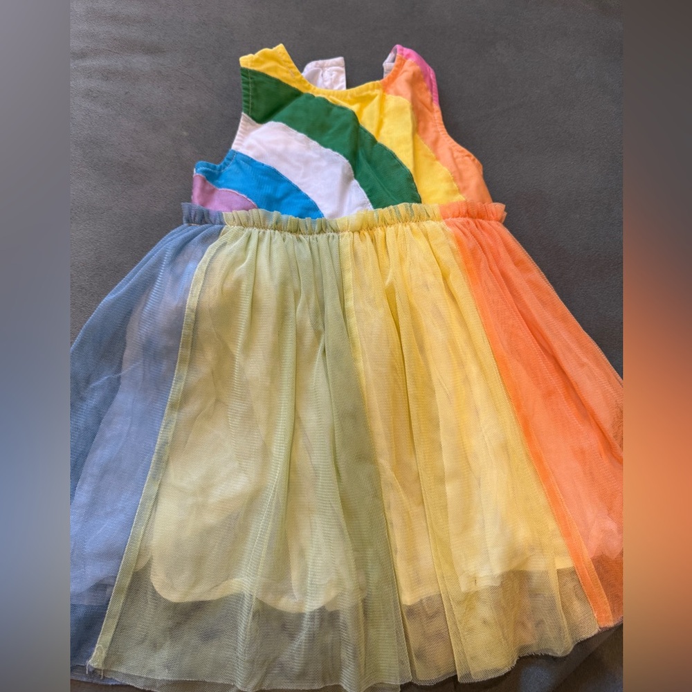 Stella McCarthy kids rainbow tulle dress